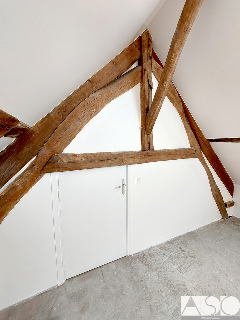 Après travaux — Isolation et Rénovation des combles d'une longère de 150 ans