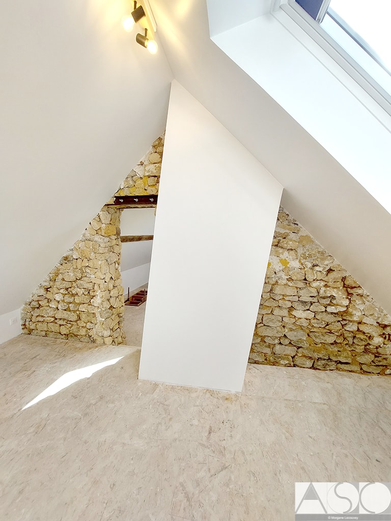 Après travaux — Isolation et Rénovation des combles d'une longère de 150 ans
