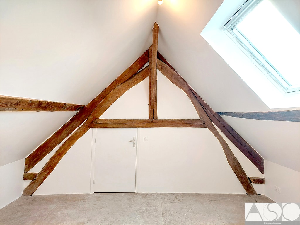 Après travaux — Isolation et Rénovation des combles d'une longère de 150 ans