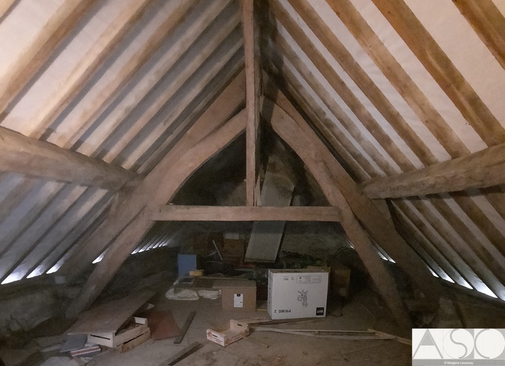 Avant travaux — Isolation et Rénovation des combles d'une longère de 150 ans